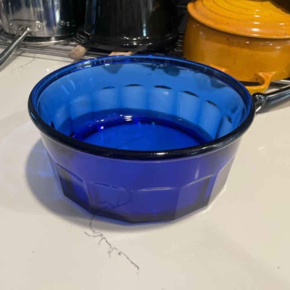 Vibrant Blue Glass Bowl